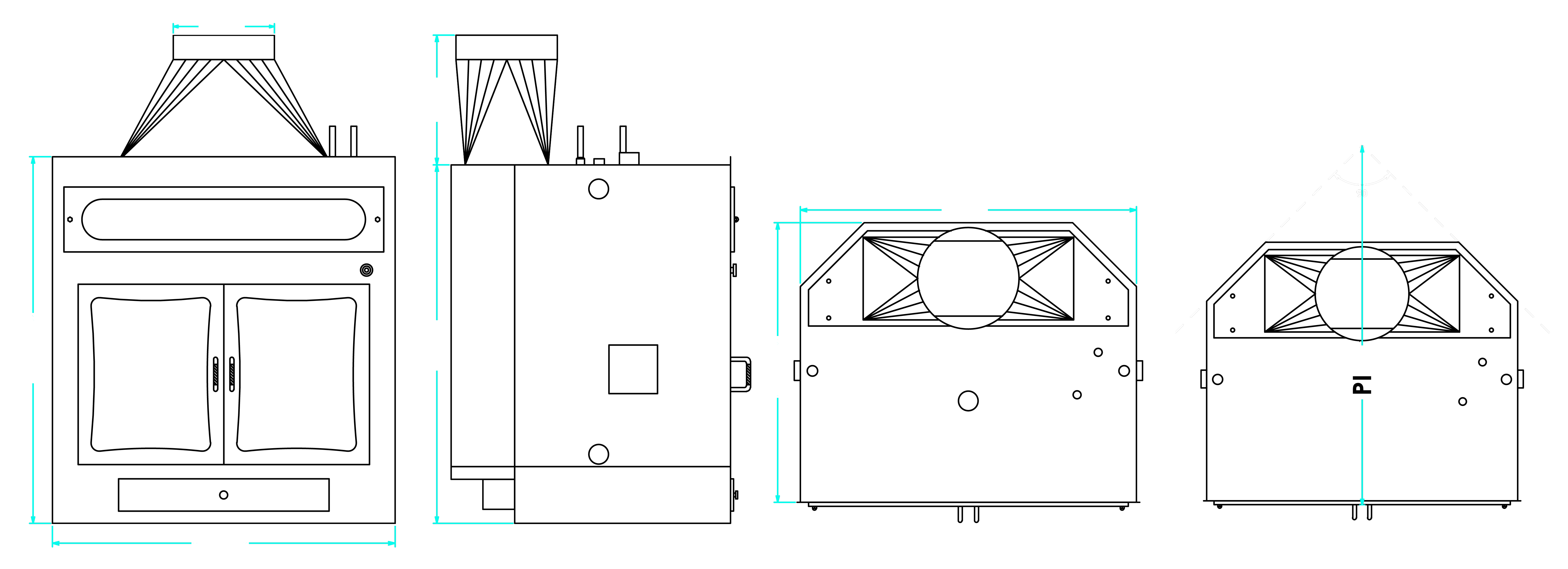 disegno termocamino anta battente